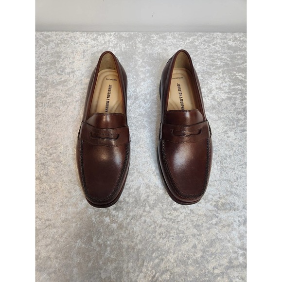 NWT Johnston & Murphy Mens Ainsworth PN Mohagany Shoes-Size 9W - Picture 3 of 11